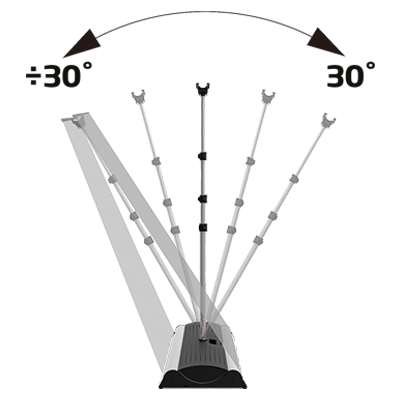 Outdoor Roll-up Waterbase, dobbeltsidet kassette, 85 x 160-200 cm #11