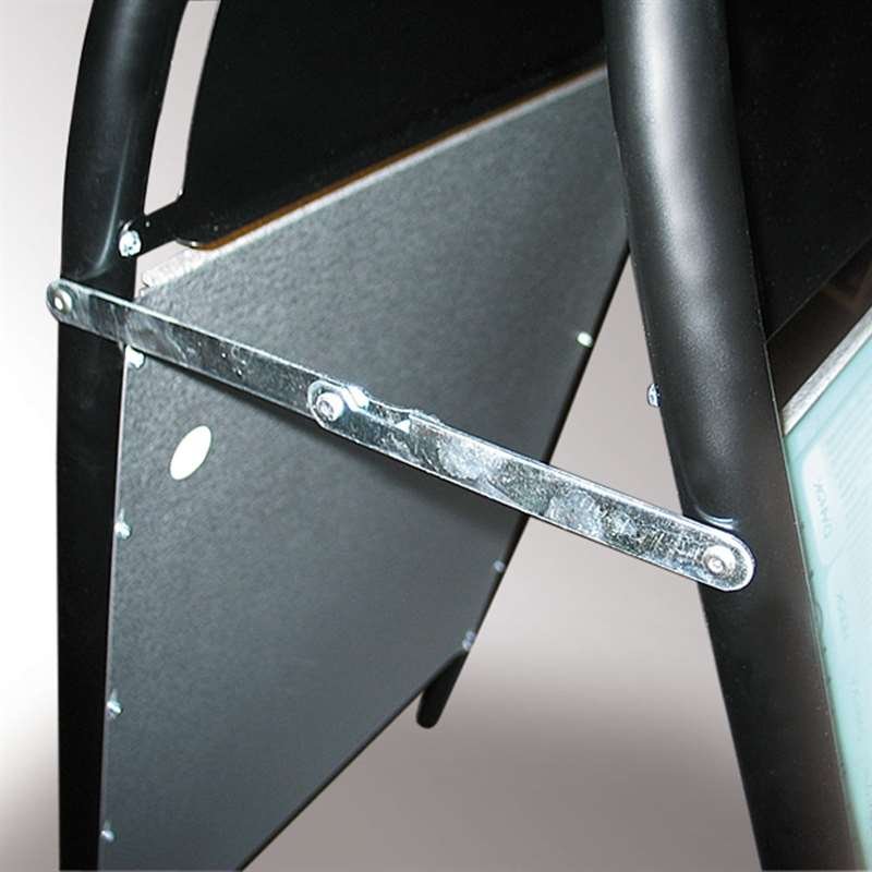 Expo Gotik Lux Gadeskilt med logoplade - A1 - sort #4