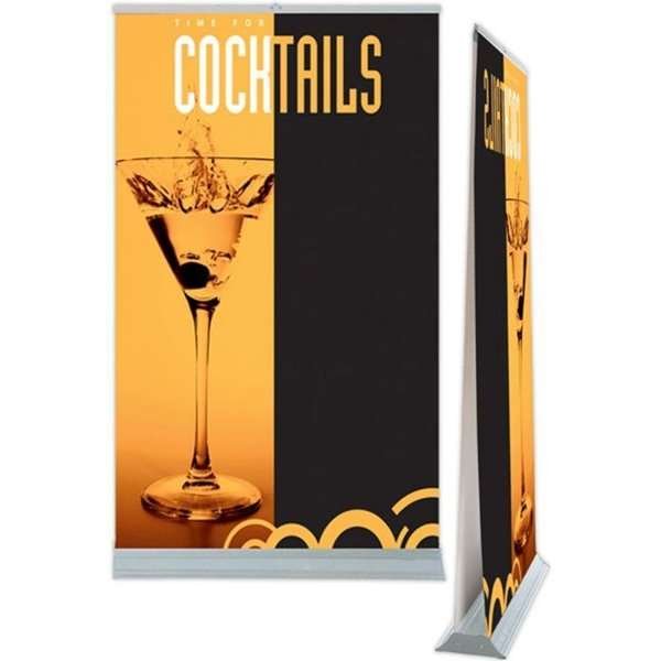 Mega Roll-up dobbeltsidet - 240x250 cm - sølv #2