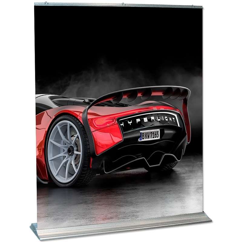 Mega Roll-up enkeltsidet kassette, sølv, 84,5 x 250 cm #8