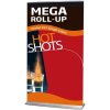 Mega Roll-up enkeltsidet - 150x250 cm - sølv #8