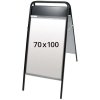 Expo Sign Gadeskilt med logoplade - 70x100 cm - sort #1