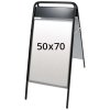 Expo Sign Gadeskilt med logoplade - 50x70 cm - sort #1