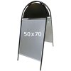 Gotik Budget Gadeskilt med logoplade - 50x70 cm - sort #1