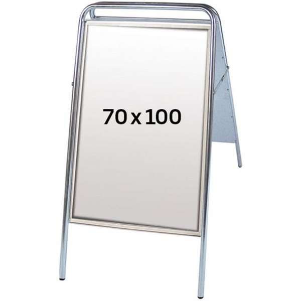 Expo Sign Standard Gadeskilt - 70x100 cm - sølv #1