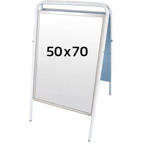Expo Sign Standard Gadeskilt - 50x70 cm - hvid #1