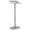 Flick Menu stander horisontal - A4 Bladrestativ - 21x29.7 cm - sølv #1