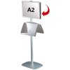 Mini Multi Stander - Dobbeltsidet A2 Klikramme + A3 Stål Hylde #1