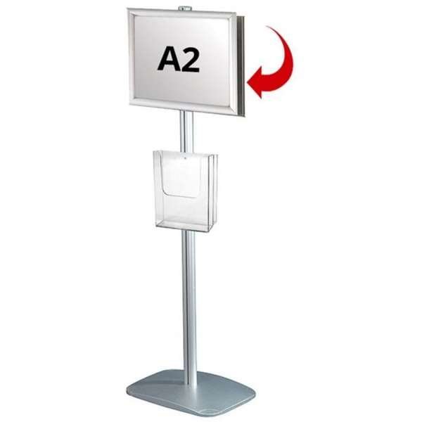 Mini Multi Stander - Dobbeltsidet A2 Klikramme + A4 Brochureholder #1