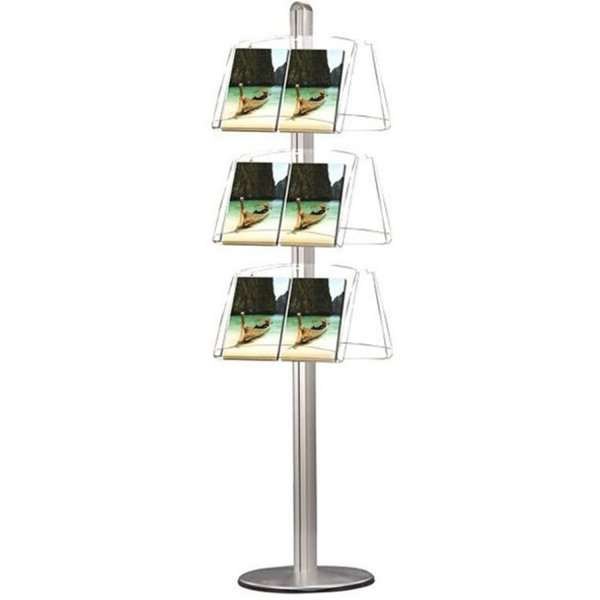 Multistander dobbeltsidet - 6xA3 - 29.7x42 cm akrylhylder #1