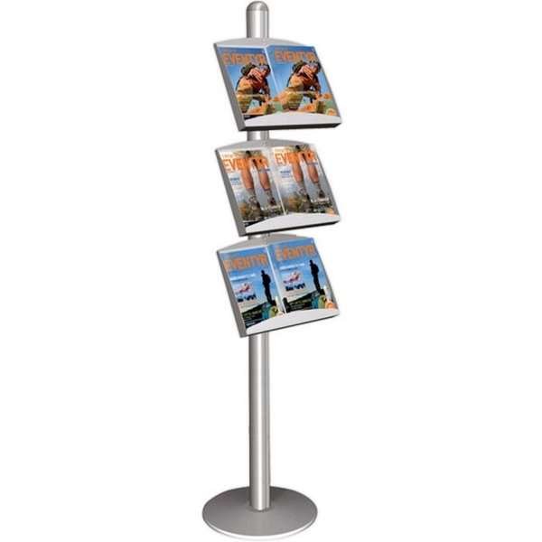 Multistander enkeltsidet i aluminium - 3xA3 - 29.7x42 cm #1
