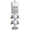Multi Stander 4 - Dobbeltsidet Med 2 Stålhylder 25mm 2 x 60x85cm #1