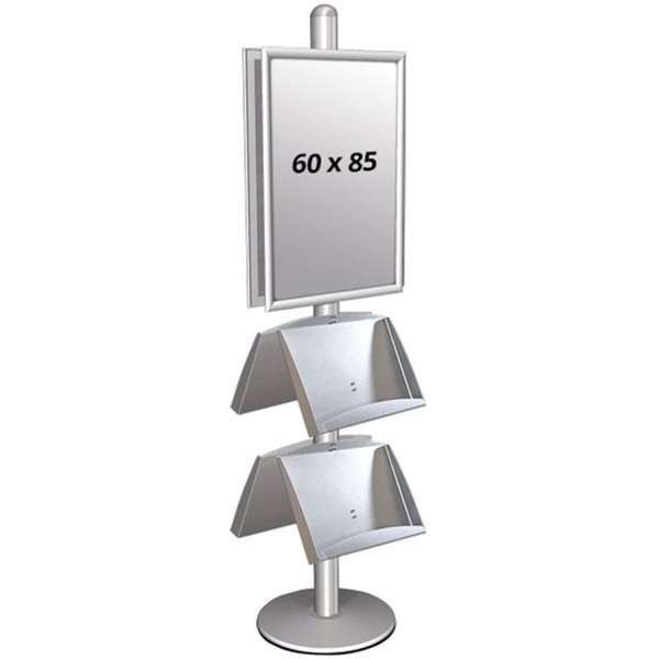 Multi Stander 4 - Dobbeltsidet Med 2 Stålhylder 25mm 2 x 60x85cm #1