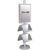 Multi Stander 4 - Dobbeltsidet Med 2 Stålhylder 25mm 2 x 70x100cm #1