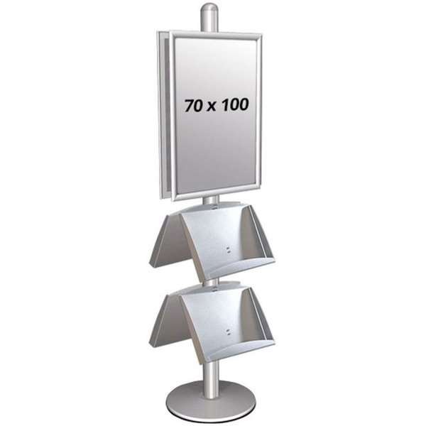 Multi Stander 4 - Dobbeltsidet Med 2 Stålhylder 25mm 2 x 70x100cm #1