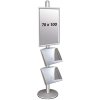 Multi Stander 3 - Enkeltsidet Med 2 stålhylder 25mm  1x70x100cm #1