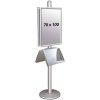 Multi Stander 2 - Dobbeltsidet med Akrylhylde 25mm 2x70x100cm #1
