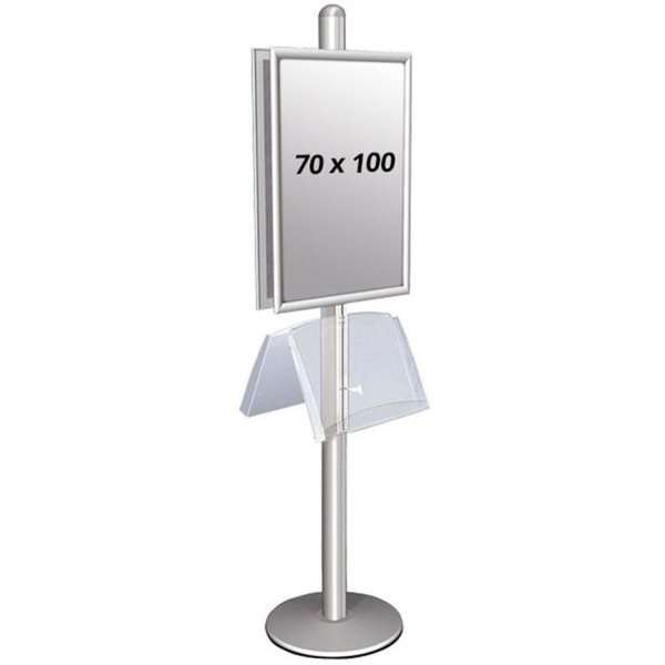 Multi Stander 2 - Dobbeltsidet med stålhylde 25mm 2x70x100cm #1