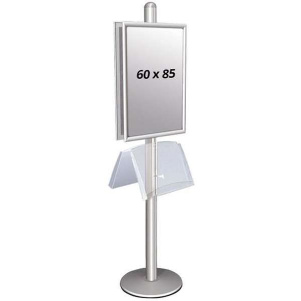 Multi Stander 2 - Dobbeltsidet med stålhylde 25mm 2x60x85cm #1