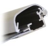 Snap profil i aluminium, security, alu/sølv, 32 mm, 3 meter #1
