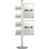 Multi Stander 18 - Enkeltsidet, 2x70x50 Slide-in + 4xA4 Hylder #1