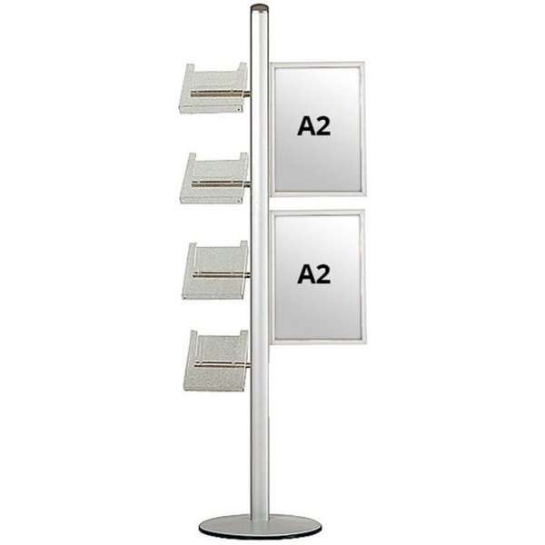 Multi Stander 18 - Enkeltsidet, 2xA2 Slide-in + 4xA4 Hylder #1