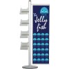 Multi Stander 19 - Enkeltsidet, 1 Stk 40cm Banner + 4xA4 Hylder #1