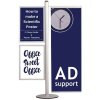 Multi Stander 16 - Dobbeltsidet med 2x50x70 Slide-in +50cm banner #1