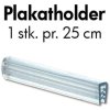 Plast klemprofil 4cm. til Poster Hanger, klar #2