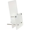 Frosted Brochureholder til bord vertikal - Flyer - M65 - 9.9x21 cm #1