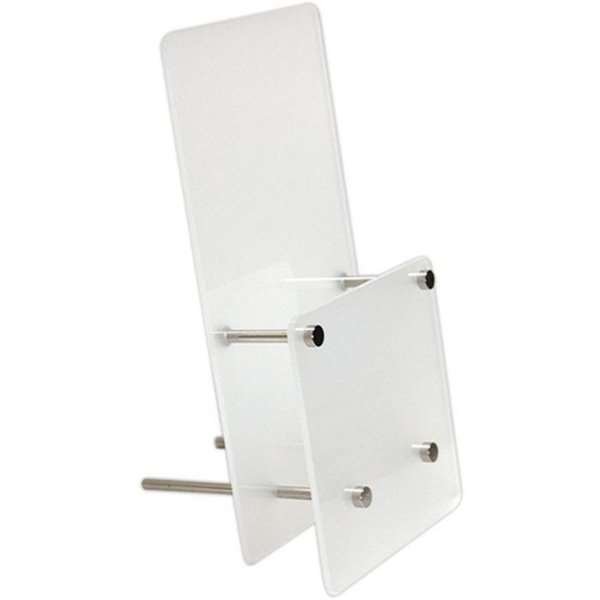 Frosted Brochureholder til bord vertikal - Flyer - M65 - 9.9x21 cm #1
