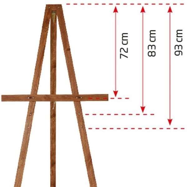 Wooden Stafeli, 165cm. Dark wood #2