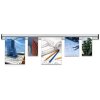 Fast Note plakatophæng med 30mm aluminium profil, sølv - 150cm #1