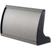 Navneskilt til bord i aluminium profil, sølv/sort - 7,4x30cm #2