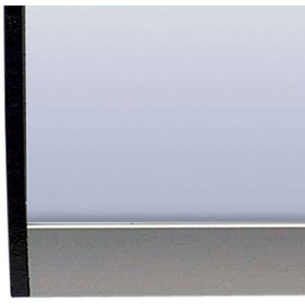 Navneskilt til bord i aluminium profil, sølv/sort - 7,4x30cm #5