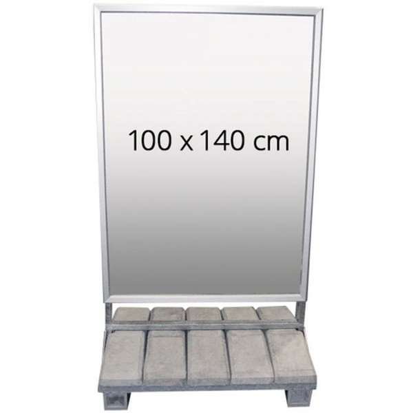 Heavy Outdoor Betonstander Gadeskilt - 100x140 cm #1
