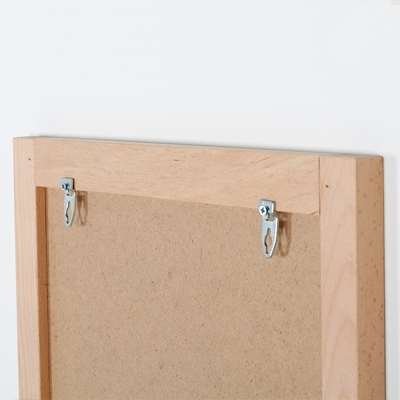Sort kridttavle med 38 mm træramme til væg - 30x40cm #5