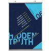 Poster-Hanger Profile Double, plakatophæng med 20mm aluminium plakatlister - 60cm (A1) #1