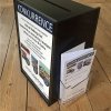 Donationsboks med A4 info og kortholder #5