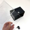 Tip-boks med  akrylholder til info - sort - A6 #5