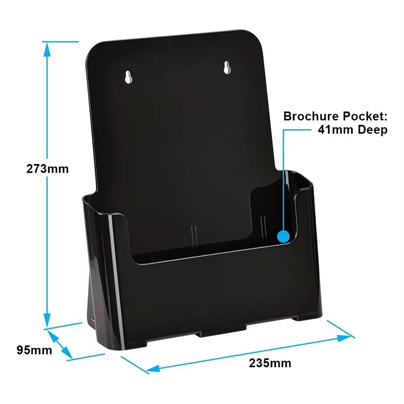 Table & Wall Dispenser, A4 akrylholder, sort #2