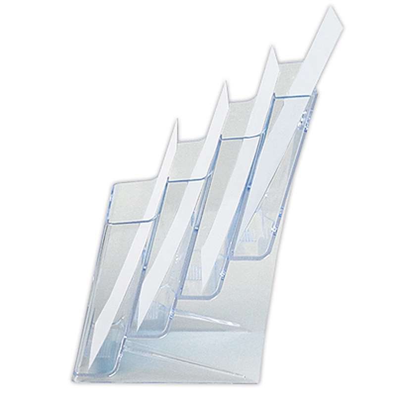 Bord og Vægdispenser, akrylbrochureholder - 4 x A5 #2