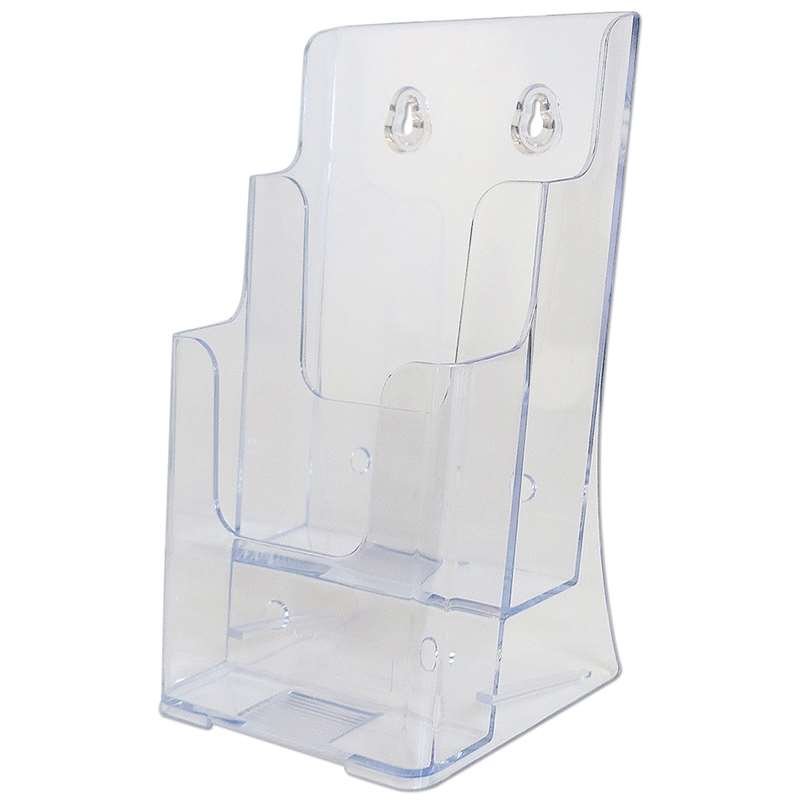 Bord & Vægdispenser, akrylbrochureholder - 2 x M65 / A6 #1