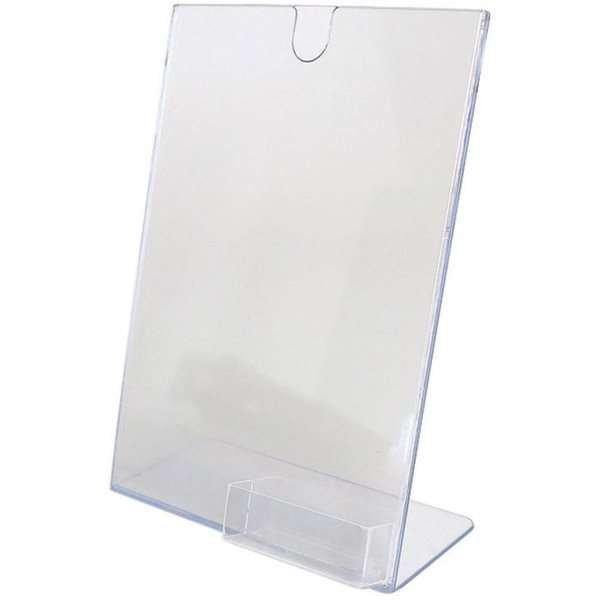 L - Menukortholder A4, m/indstik i top - holder til visitkort #5