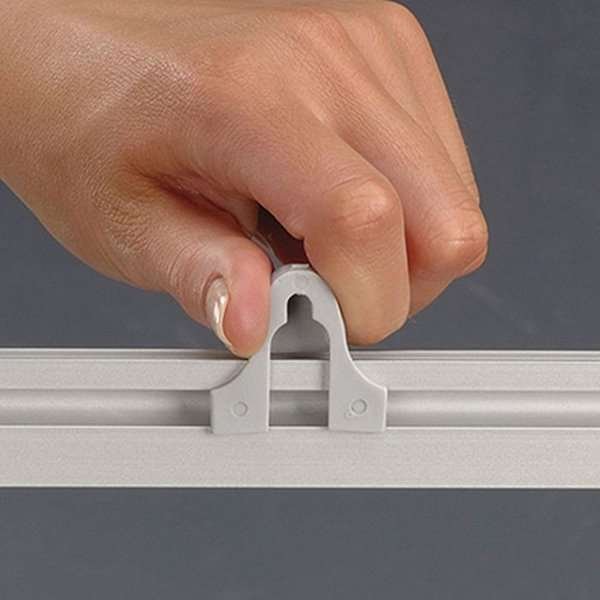 Poster Clamp Set, plakatophæng med 25mm aluminium plakatlister - 100cm (B0) #3