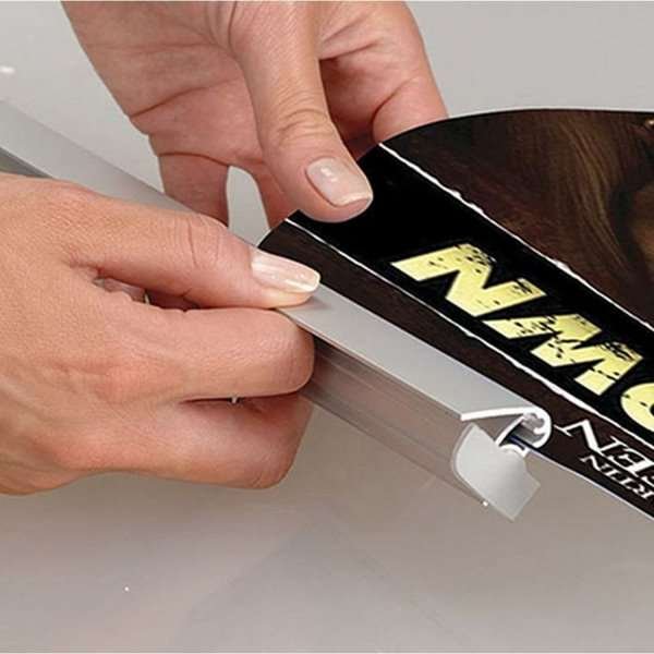 Poster Clamp Set, plakatophæng med 25mm aluminium plakatlister - 100cm (B0) #5