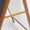 Wooden kridttavle A-skilt med dekorativ top - trælook #5