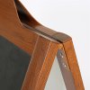Wooden kridttavle A-skilt med dekorativ top - trælook #3