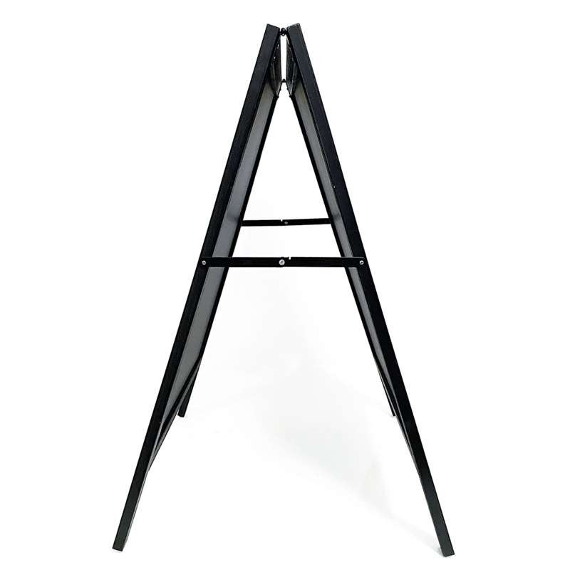 Wooden A-skilt i sortbejdset træ, med ståltavler,  59 x 78 cm #4