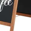 Wooden A-Board, mørkbejdset, med ståltavler, 46 x 68 cm #8